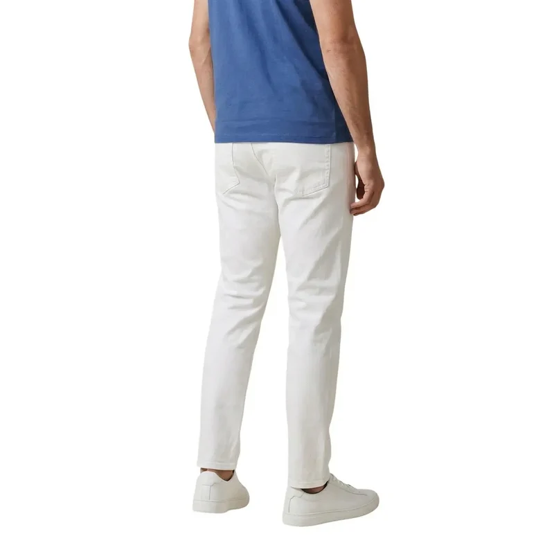 Calvin Klein Jeans Herren Hosen Weiß Baumwolle Elastan
