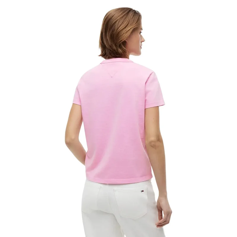 Tommy Hilfiger Damenjeans in Pink aus Bio-Baumwolle – T-Shirt