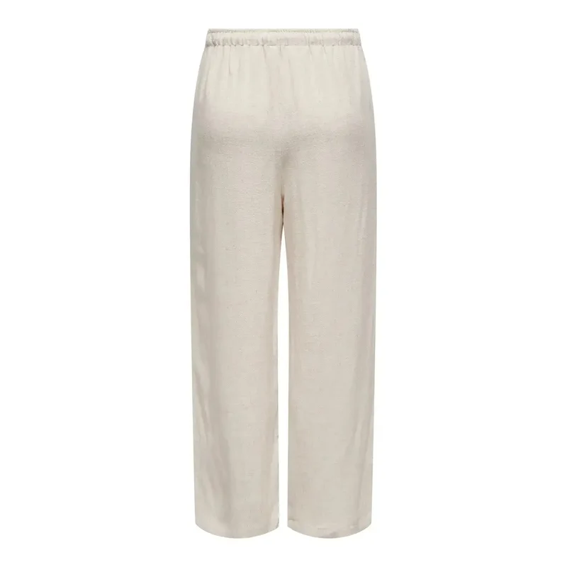 Only Damenhosen Beige Leinen-Viskose Frühjahr Sommer 15322263