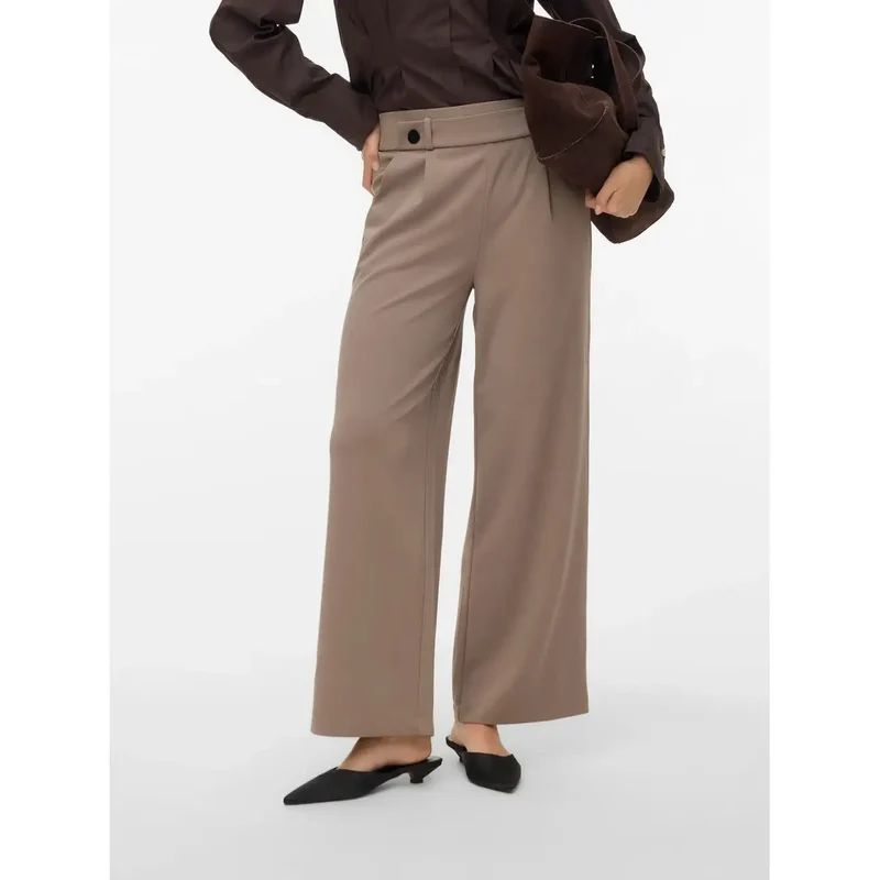 Vero Moda Damenhosen Beige Slip-On aus Polyester