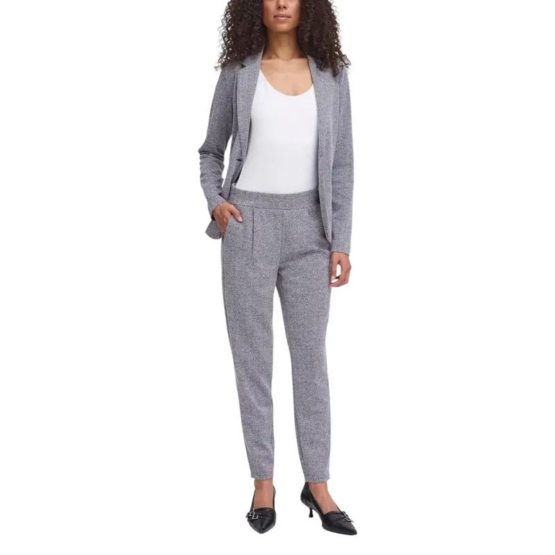 Damenhose, blau, Herbst/Winter, Polyester, Viskose