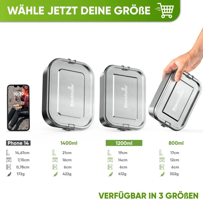 Individual Gravur für die Edelstahl Brotdose