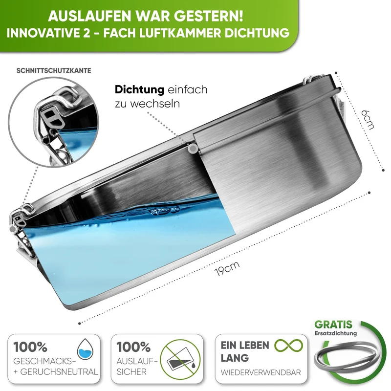 Individual Gravur für die Edelstahl Brotdose