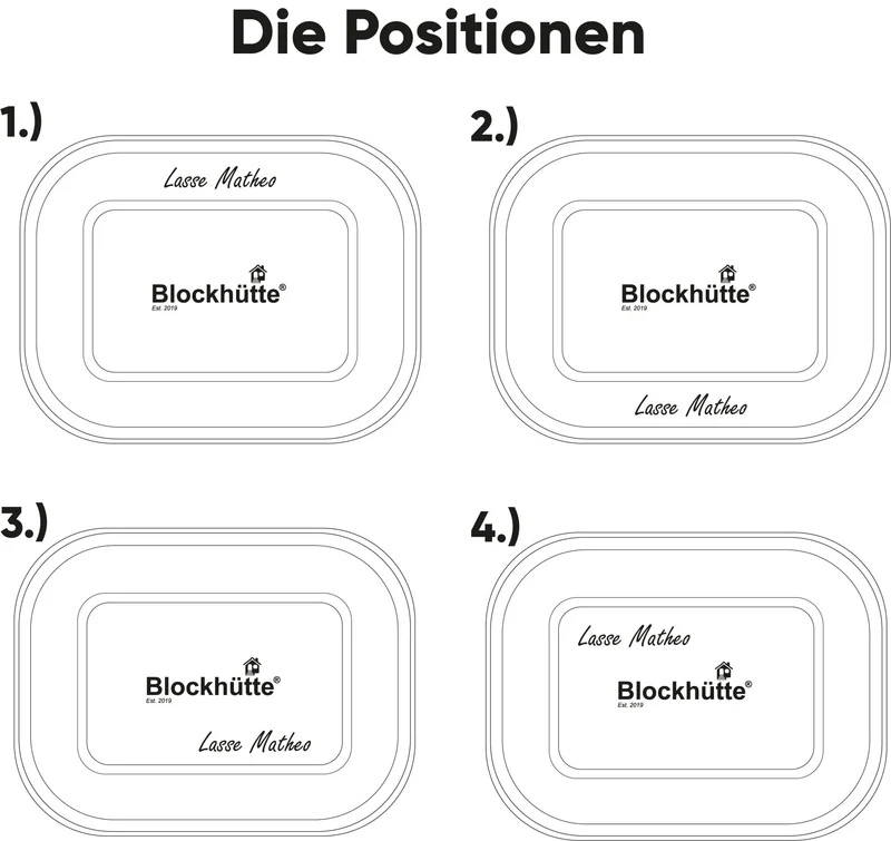 Individual Gravur für die Edelstahl Brotdose