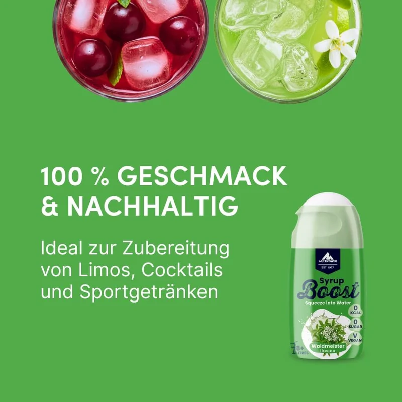 Syrup Boost Waldmeister 10er Set | Getränkesirup ohne Zucker