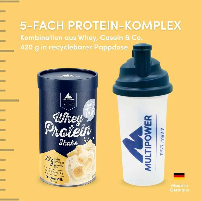 420g Whey Protein Pulver Banane | Mit Vitamin B6