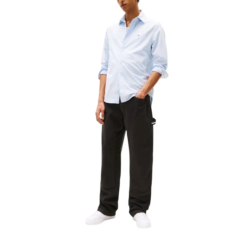 Tommy Hilfiger Herren Bio-Baumwolle Stretch Schwarz Jeans Hose