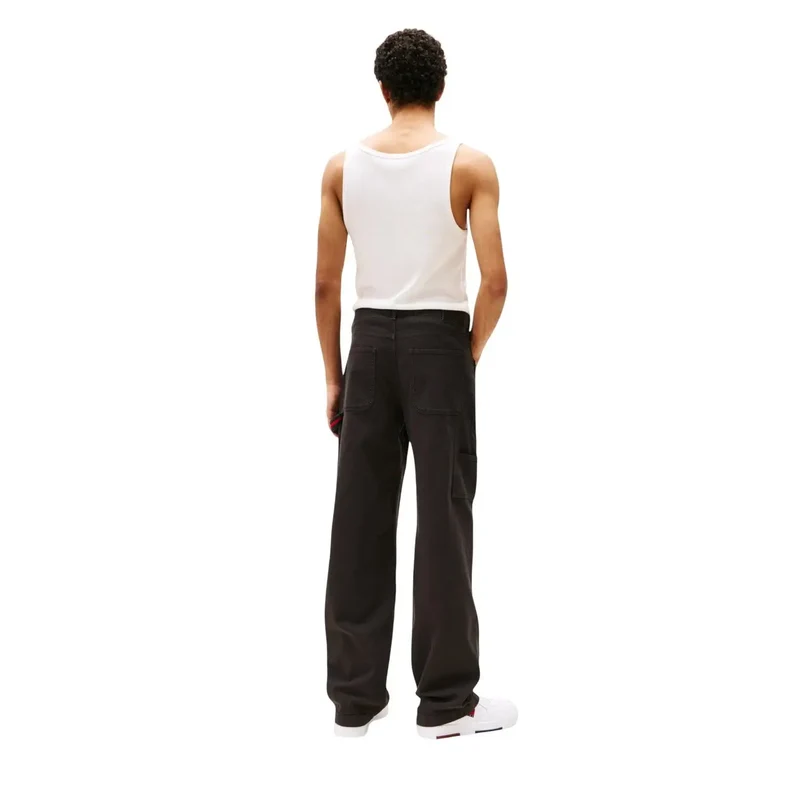 Tommy Hilfiger Herren Bio-Baumwolle Stretch Schwarz Jeans Hose