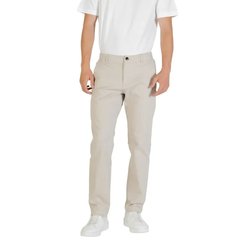 Boss Herren Beige Polyesterhose für Herbst und Winter