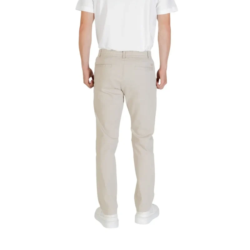 Boss Herren Beige Polyesterhose für Herbst und Winter