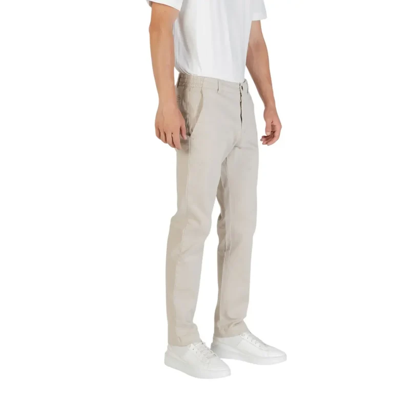 Boss Herren Beige Polyesterhose für Herbst und Winter