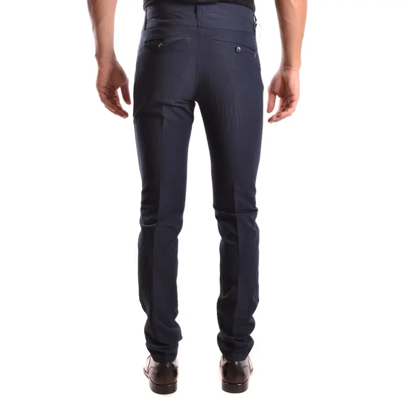 Dondup Blaue Baumwollhose für Männer Frühling Sommer