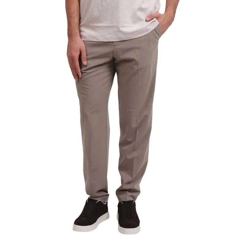 Armani Exchange Schwarze Herbst-Winter-Hose mit Reißverschluss und Knopftaschen