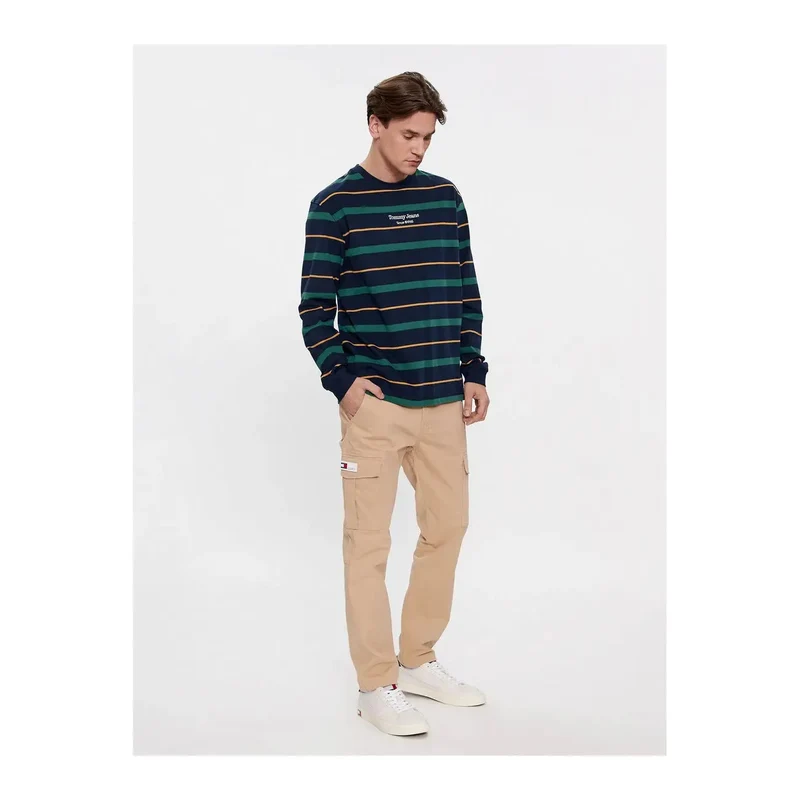 Tommy Jeans Männer Beige Baumwolle Elastan Hose