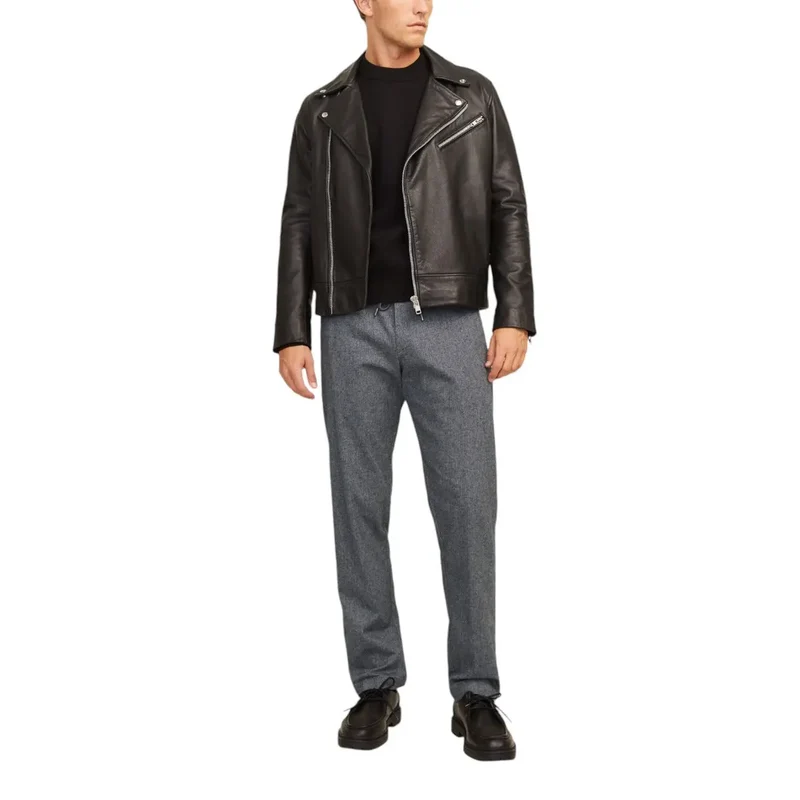 Jack & Jones Graue Baumwoll-Stretch-Hose für Männer Herbst Winter