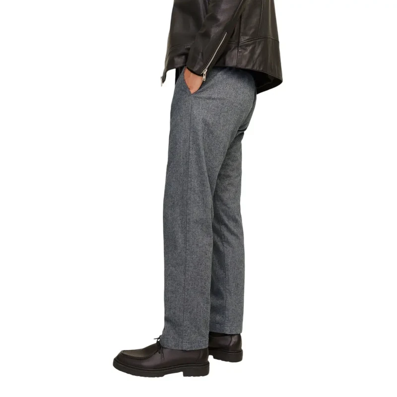 Jack & Jones Graue Baumwoll-Stretch-Hose für Männer Herbst Winter