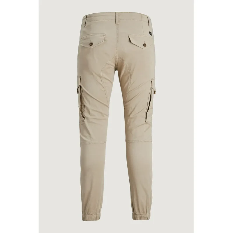 Beige Baumwolle Jack & Jones Herrenhosen mit Taschen