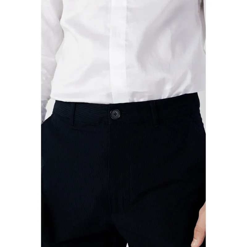 Armani Exchange Herren Blau Baumwolle Hose Frühling Sommer