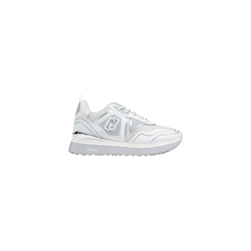 Liu Jo Damen Weiß Kunstleder Sneakers Maxi Wonder