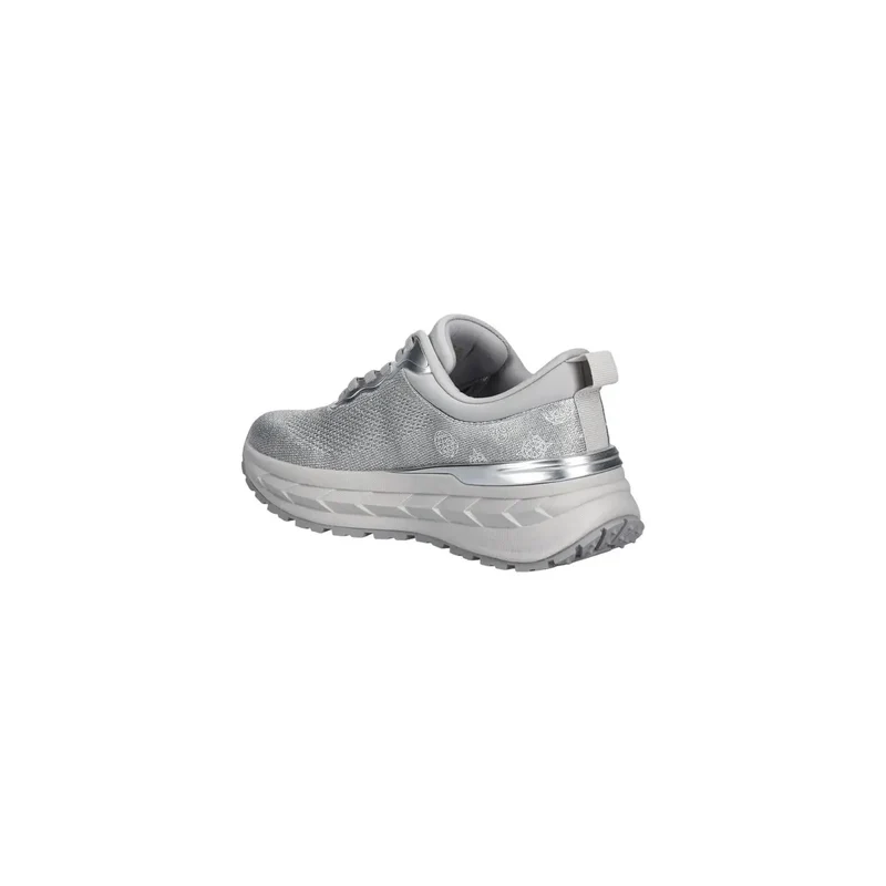 Guess Damen-Sneaker aus Polyester, silberfarben, Slipper