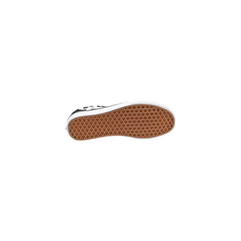 Herren-Sneaker aus schwarzem Stoff mit Schnürung und flachem Low-Top-Design