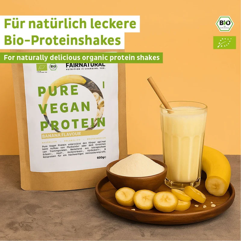 Bio Veganes Proteinpulver Banane ohne Soja