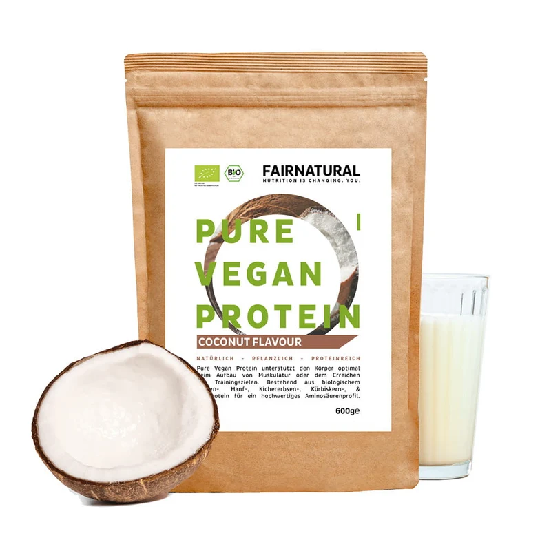 Bio Veganes Proteinpulver Kokos ohne Soja