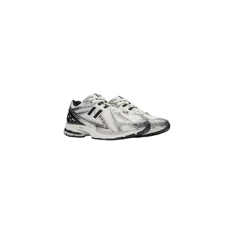 New Balance Damen Silberne Textil-Slipper Sneakers