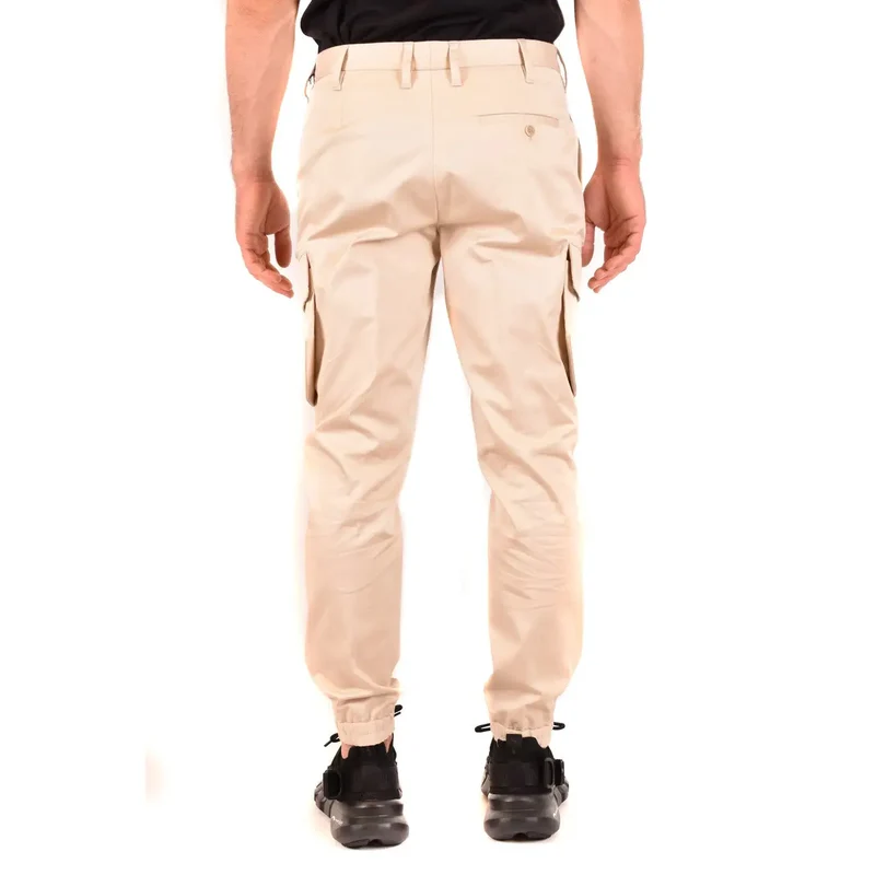 Neil Barrett Herren Beige Baumwollhose