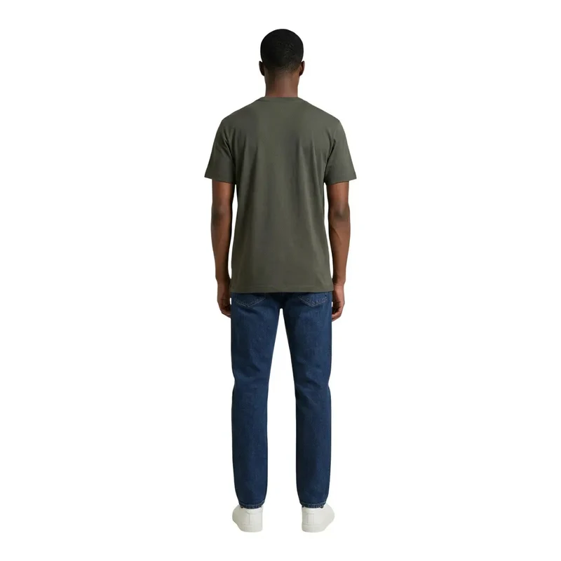 Armani Exchange Herren T-Shirt Grün Baumwolle Rundhals XM002501