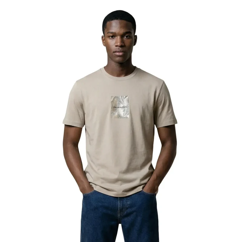 Armani Exchange Herren T-Shirt Grün Baumwolle Rundhals XM002501