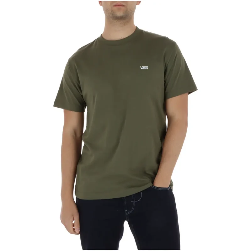 Vans Herren T-Shirt Grün Rundhals 100 Prozent Baumwolle