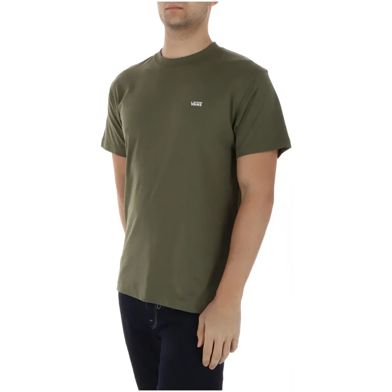 Vans Herren T-Shirt Grün Rundhals 100 Prozent Baumwolle