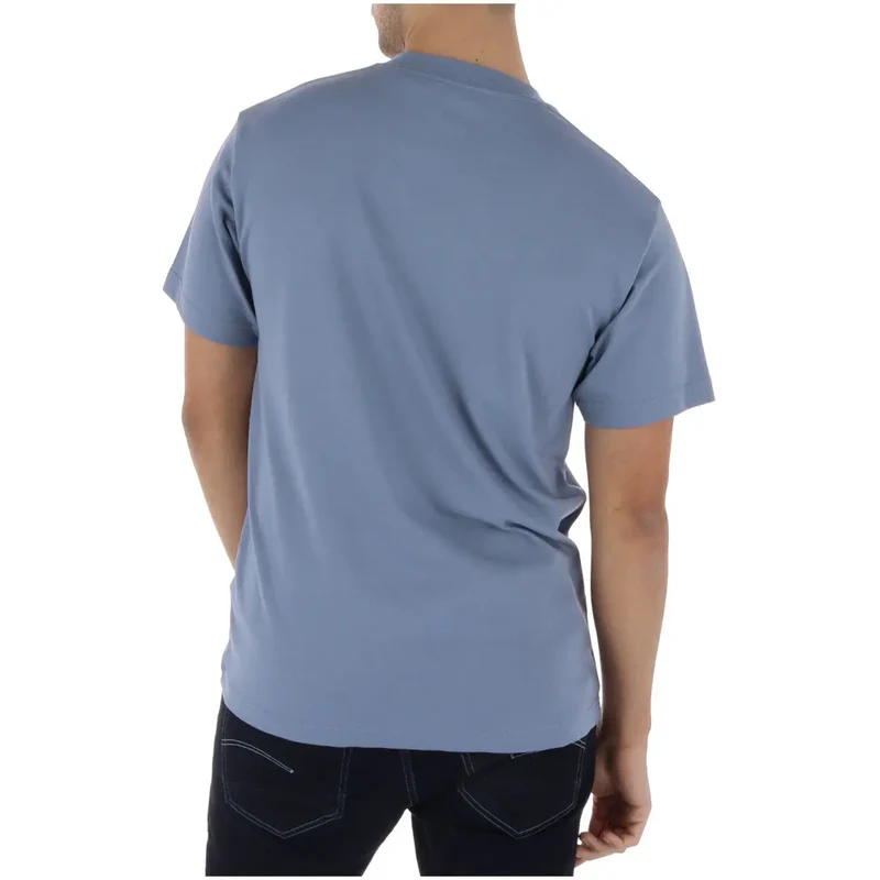 Vans Herren T-Shirt Hellblau Baumwolle Rundhals Kurzarm