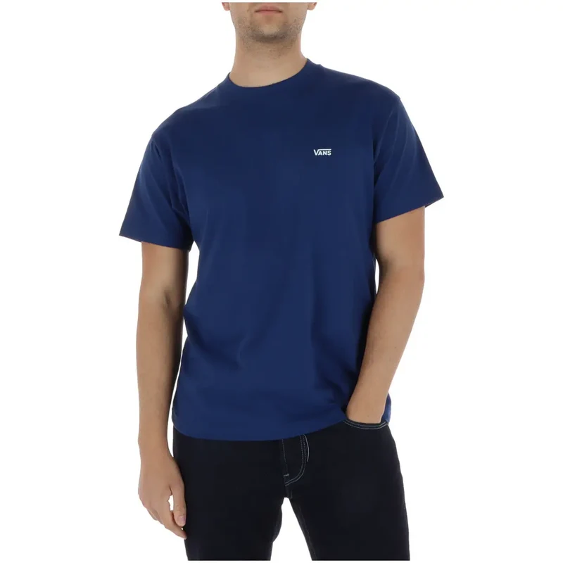 Vans Herren T-Shirt Blau Rundhals 100 Prozent Baumwolle