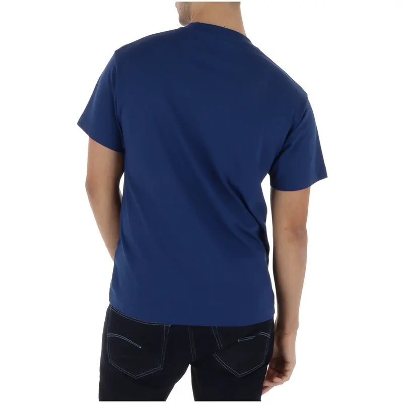 Vans Herren T-Shirt Blau Rundhals 100 Prozent Baumwolle