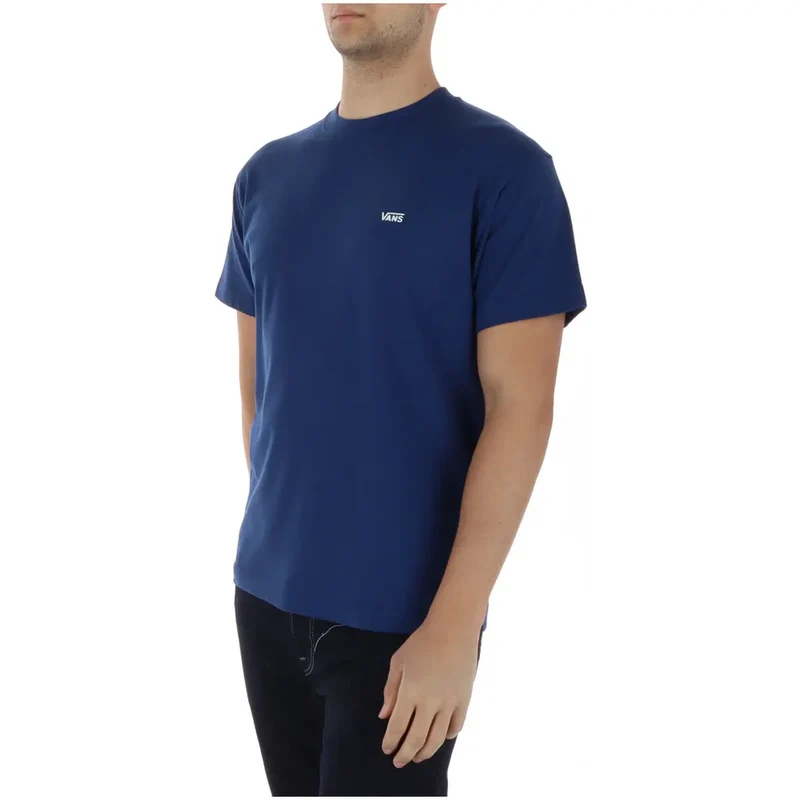 Vans Herren T-Shirt Blau Rundhals 100 Prozent Baumwolle