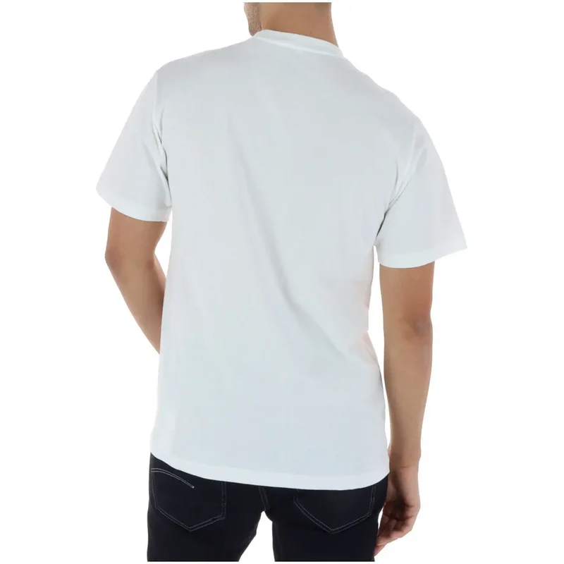 Vans Herren T-Shirt Weiß Baumwolle Kurze Ärmel Rundhals