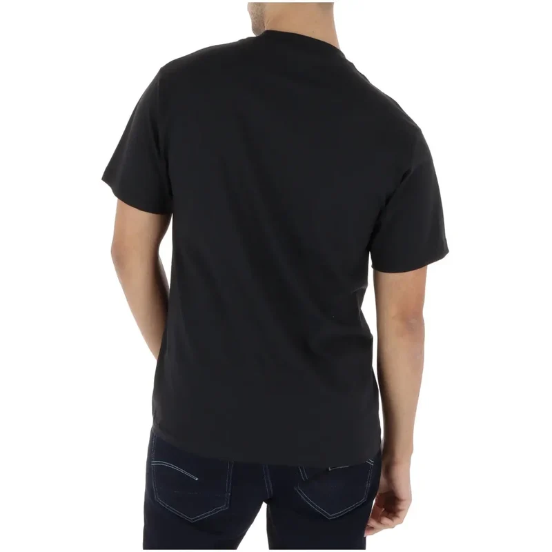 Vans Herren T-Shirt Schwarz Rundhals 100% Baumwolle Kurze Ärmel