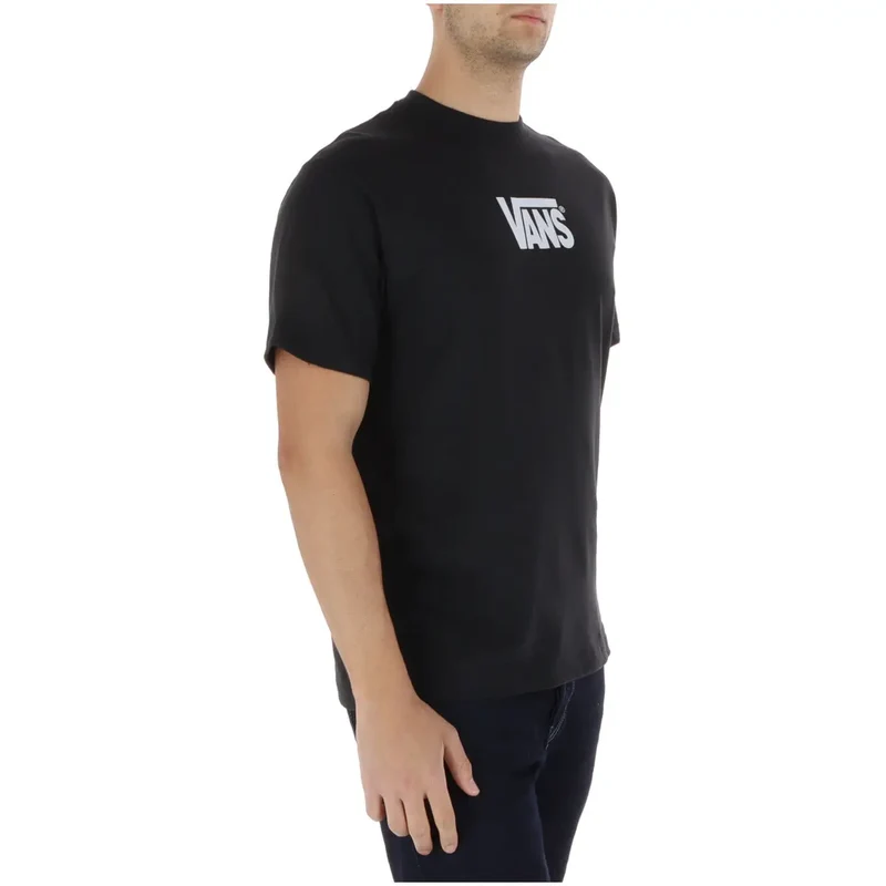 Vans Herren T-Shirt Schwarz Rundhals 100% Baumwolle Kurze Ärmel