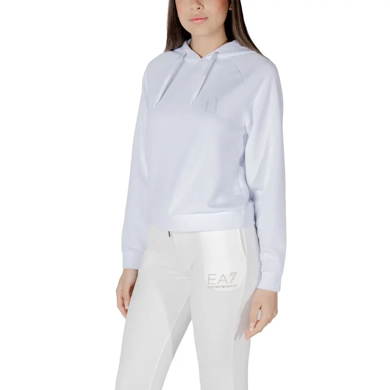 Weißes Sweatshirt mit Kapuze