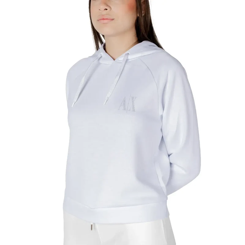 Weißes Sweatshirt mit Kapuze
