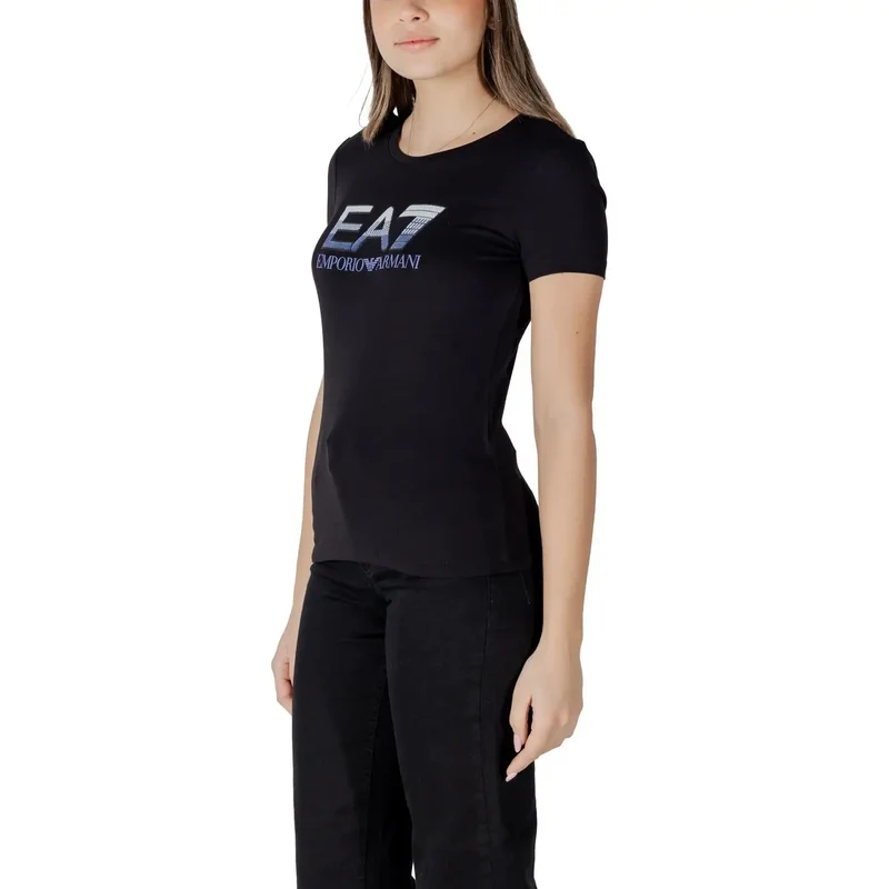 Schwarzes EA7 Emporio Armani T Shirt