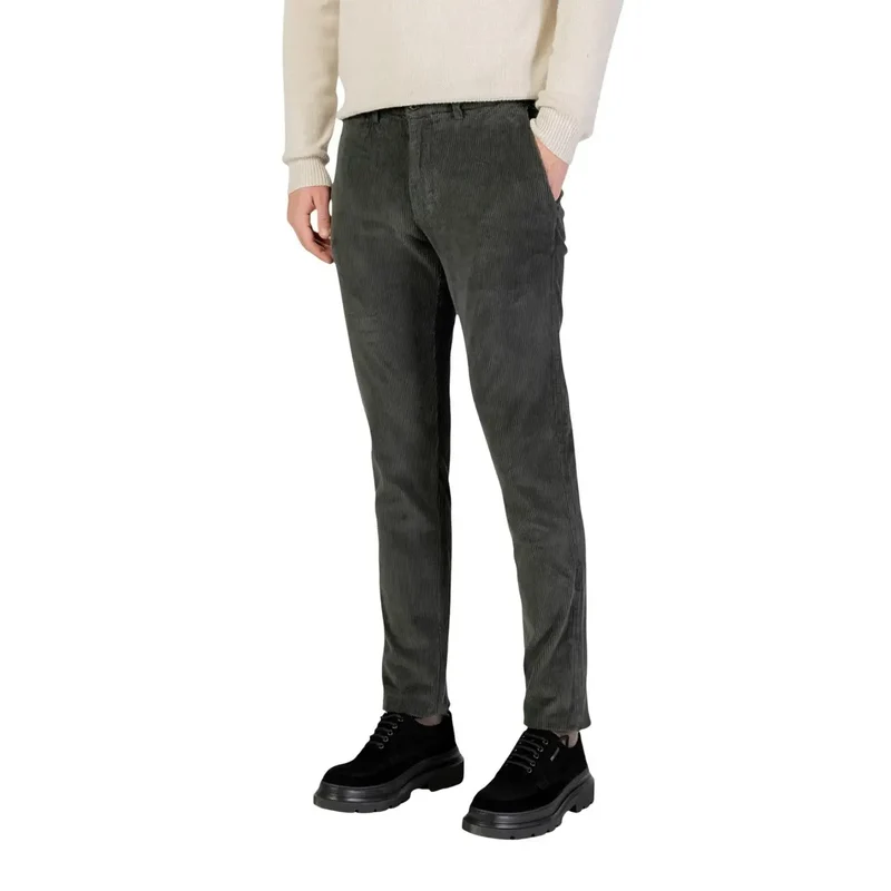 Borghese Herren Braun Baumwollmischung Hose Herbst Winter Größe VL08