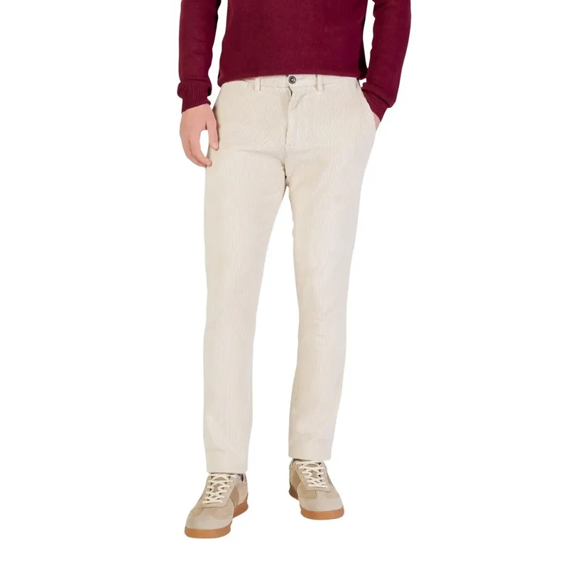 Borghese Herren Braun Baumwollmischung Hose Herbst Winter Größe VL08