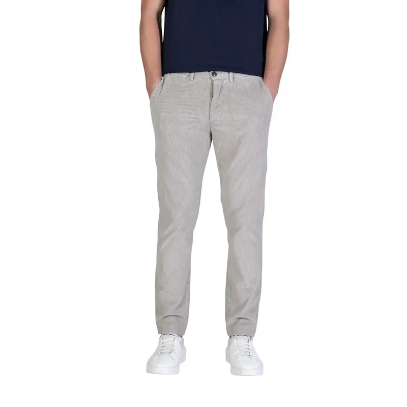 Borghese Herren Braun Baumwollmischung Hose Herbst Winter Größe VL08