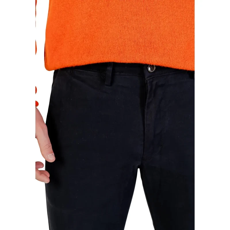 Borghese Herren Blaue Baumwoll-Hosen Herbst Winter Größe M