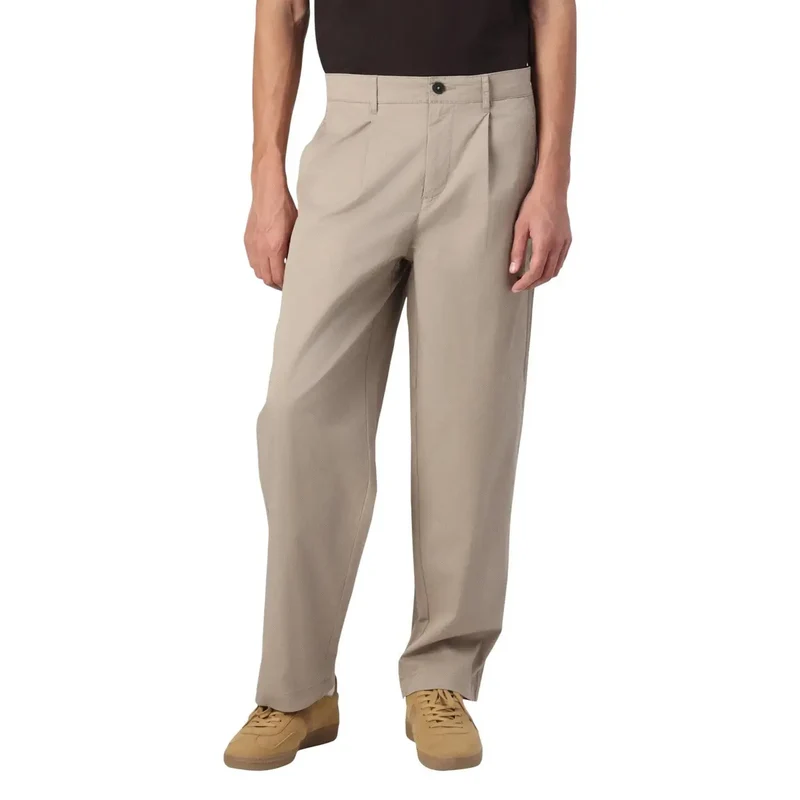 Only & Sons Herren Trousers Beige Baumwoll-Stretch-Hosen