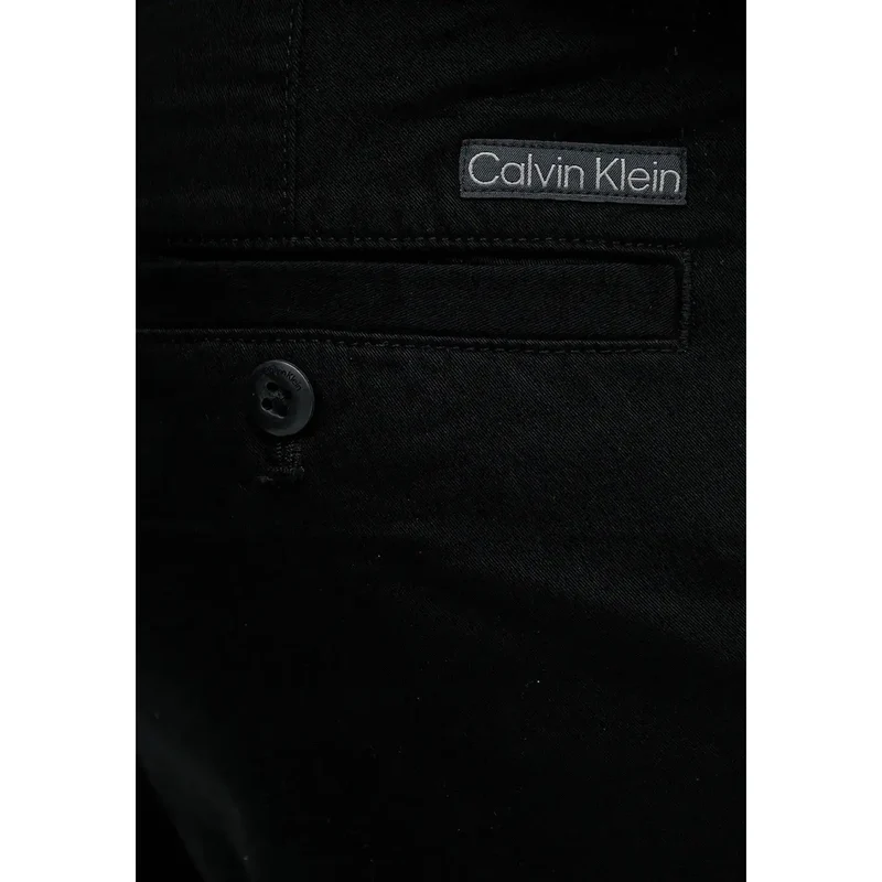 Calvin Klein Jeans Herren Hosen Schwarz Baumwolle Elastan 32L
