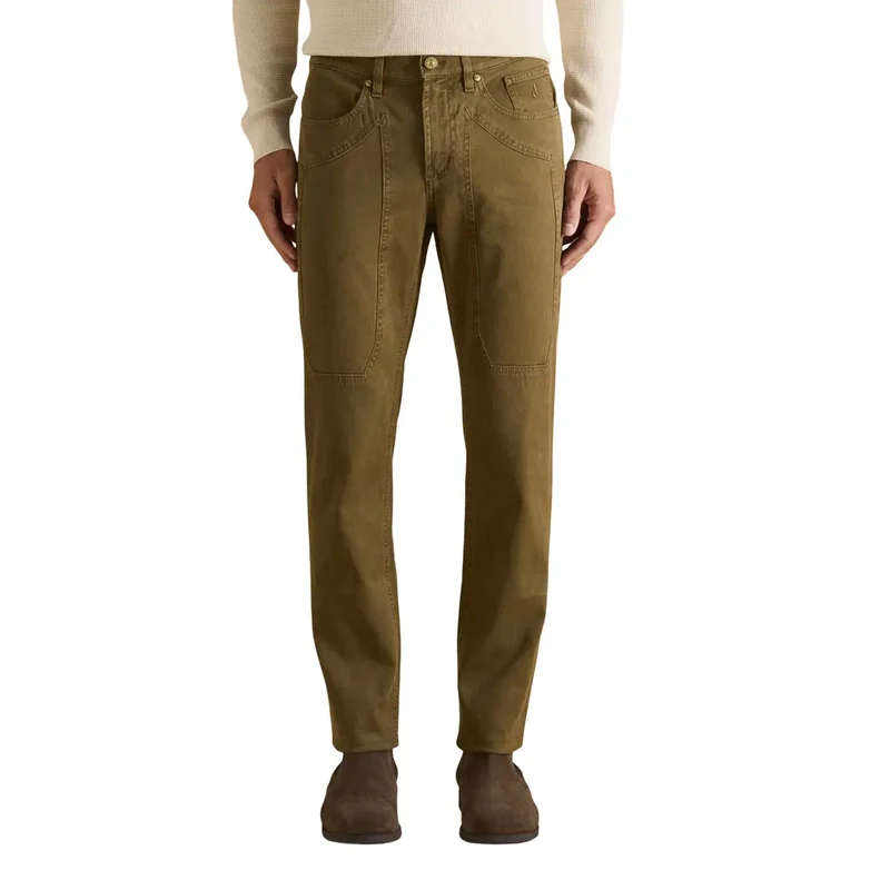 Jeckerson Herren Hose Braun Baumwolle-Lyocell-Mischung Größe U006